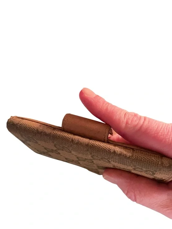 Authentic Vintage Gucci GG Canvas Continental Wallet – Brown Monogram – Rare - Picture 6 of 15